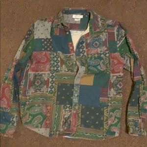 Urban Outfitters Paisley / Cali Button Shirt